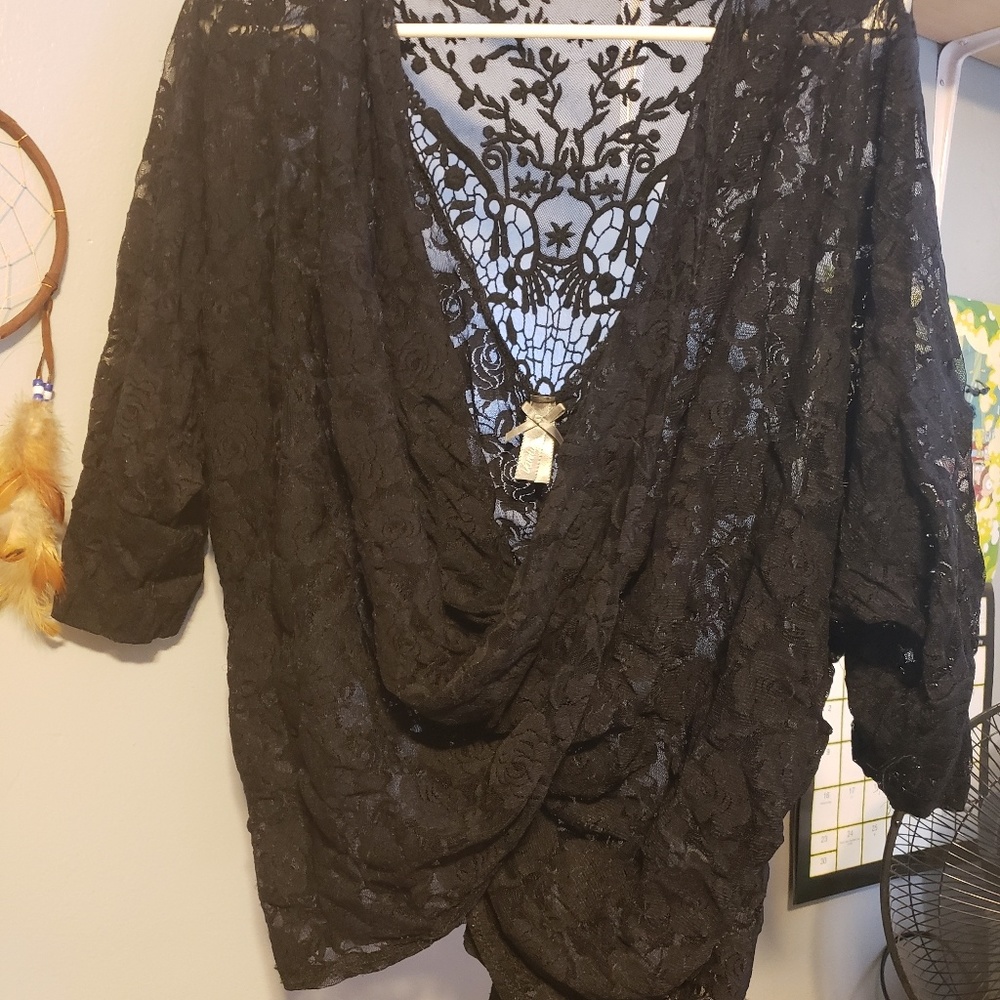 Lace over top